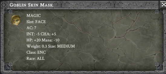 GOBLIN SKIN MASK item card